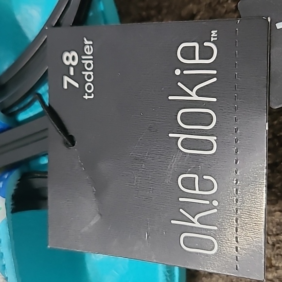 OKIE DOKIE TODDLER "ISAND TURQUOISE " SANDALS SIZE 7-8 - Picture 9 of 9